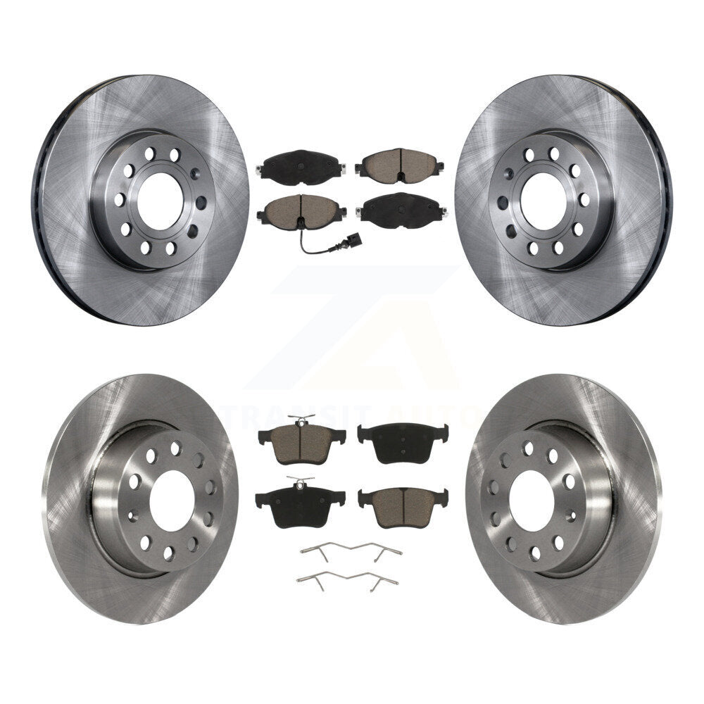 Disc Brake Rotors Ceramic Pad Front Rear Kit For Volkswagen Taos Audi A3 Quattro