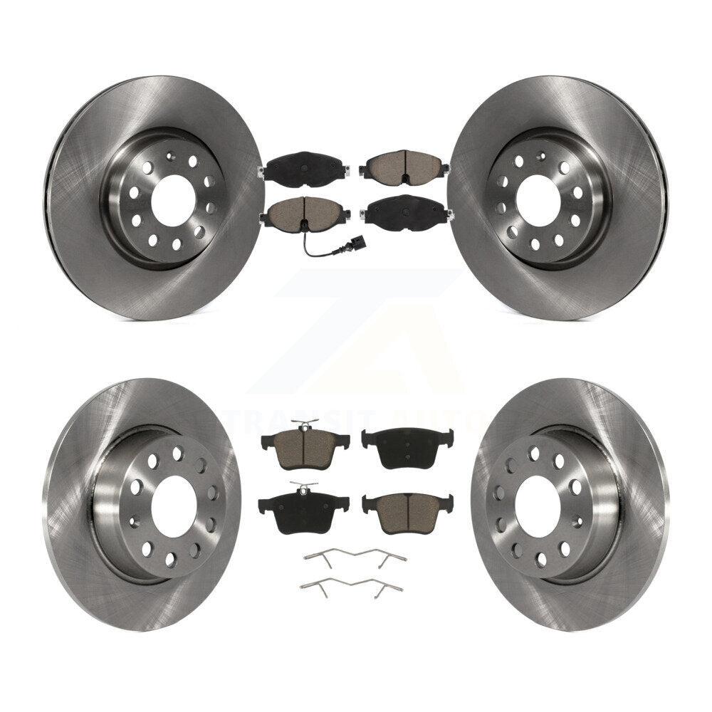 Brake Rotors & Ceramic Pad Front Rear Kit For Volkswagen Taos Audi A3 Quattro TT