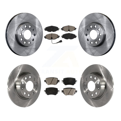 Disc Brake Rotors And Ceramic Pads Front Rear Kit For Volkswagen Golf SportWagen