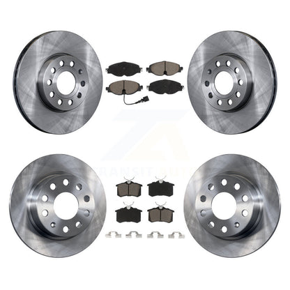 Disc Brake Rotors And Ceramic Pads Front Rear Kit For Volkswagen Golf SportWagen