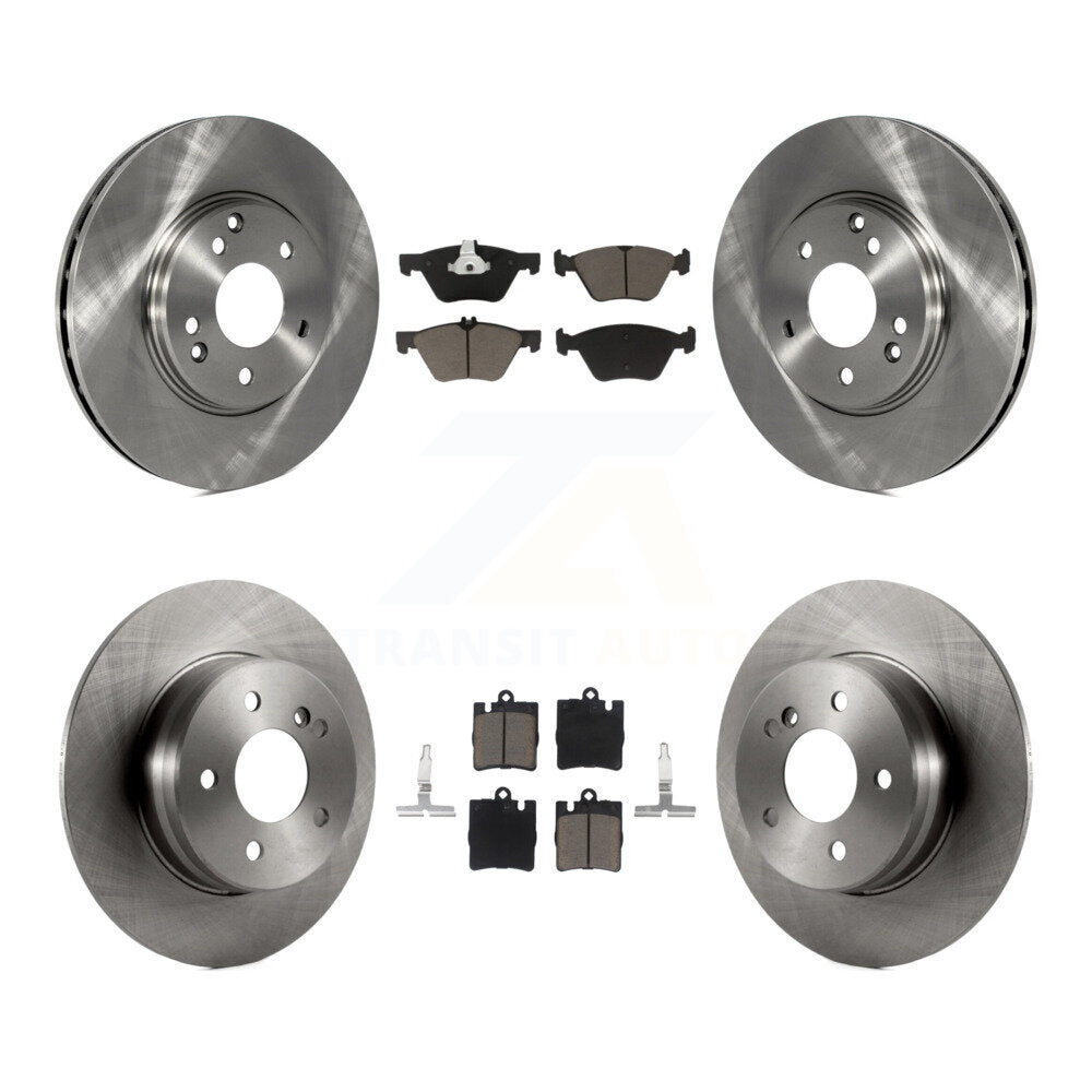 Brake Rotor Ceramic Pad Front Rear Kit For Mercedes-Benz E320 CLK320 CLK430 E430
