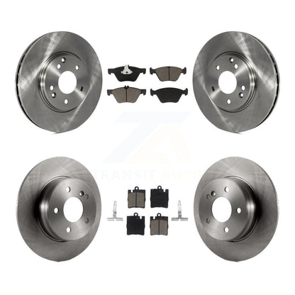 Brake Rotor Ceramic Pad Front Rear Kit For Mercedes-Benz E320 CLK320 CLK430 E430