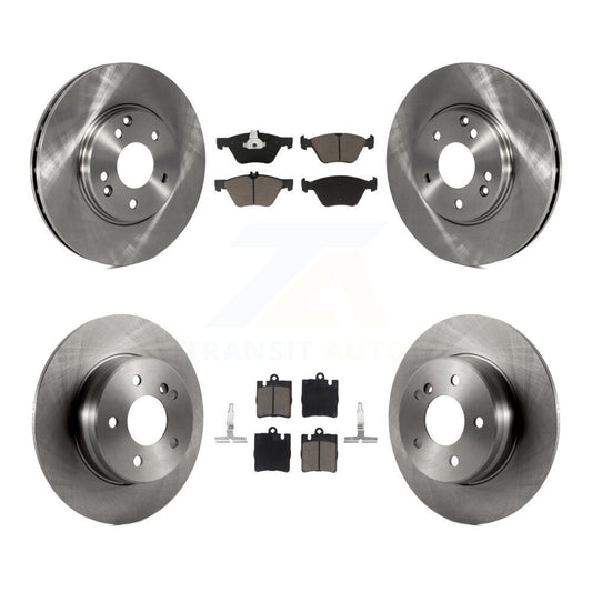 Brake Rotor Ceramic Pad Front Rear Kit For Mercedes-Benz E320 CLK320 CLK430 E430
