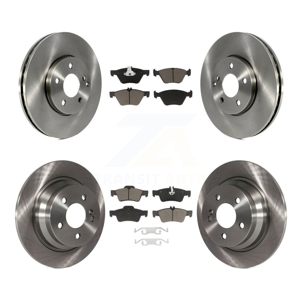 Disc Brake Rotors And Ceramic Pads Front Rear Kit For Mercedes-Benz E320 E300