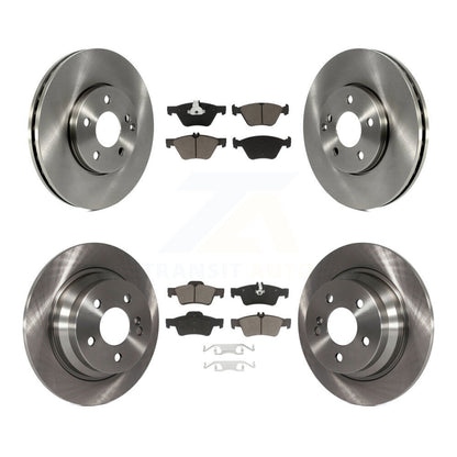 Disc Brake Rotors And Ceramic Pads Front Rear Kit For Mercedes-Benz E320 E300