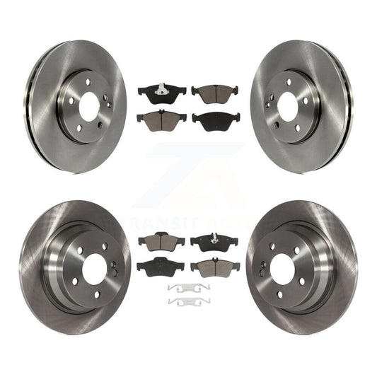 Disc Brake Rotors And Ceramic Pads Front Rear Kit For Mercedes-Benz E320 E300
