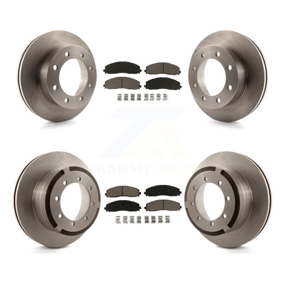 Disc Brake Rotor & Ceramic Pad Front Rear Kit For 2013 Ford F-350 Super Duty 4WD