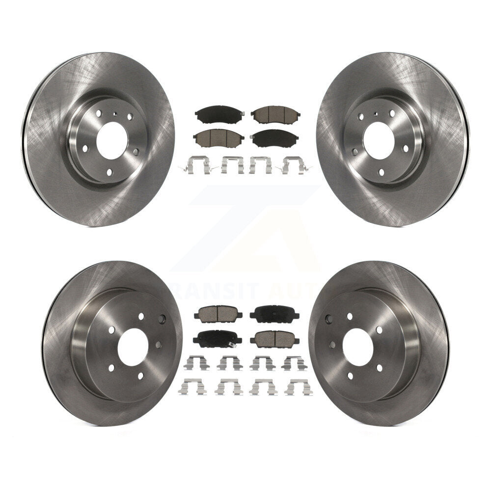 Brake Rotor & Ceramic Pad Front Rear Kit For Nissan Murano INFINITI QX70 M37 Q70