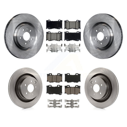 Brake Rotor Ceramic Pad Front Rear Kit For 09-13 INFINITI G37 With Brembo Brakes
