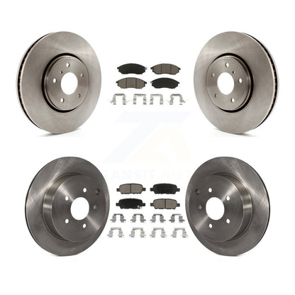 Disc Brake Rotors And Ceramic Pads Front Rear Kit For INFINITI FX35 FX37 FX45
