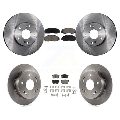 Disc Brake Rotors And Ceramic Pad Front Rear Kit For 1998-2002 Honda Accord 3.0L