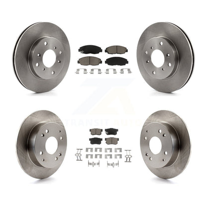 Brake Rotors & Ceramic Pad Front Rear Kit For 98-02 Honda Accord Sedan with 2.3L