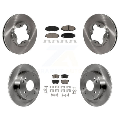 Disc Brake Rotors And Ceramic Pads Front Rear Kit For Honda Accord Acura CL
