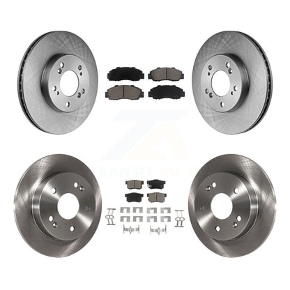 Disc Brake Rotors And Ceramic Pads Front Rear Kit For 1997-2001 Honda Prelude