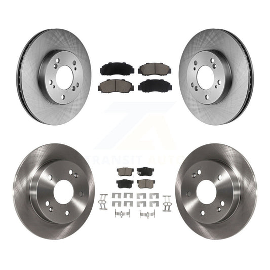 Disc Brake Rotors And Ceramic Pads Front Rear Kit For 1997-2001 Honda Prelude
