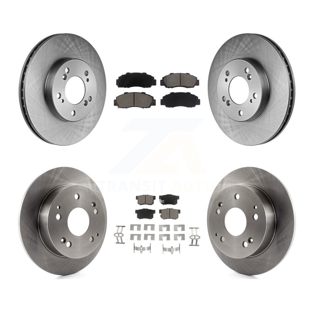 Disc Brake Rotor & Ceramic Pad Front Rear Kit For 1997-2001 Acura Integra Type R