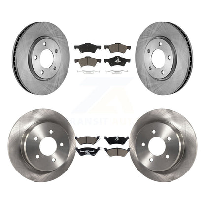 Brake Rotor & Ceramic Pad Front Rear Kit For Dodge Grand Caravan Chrysler Town
