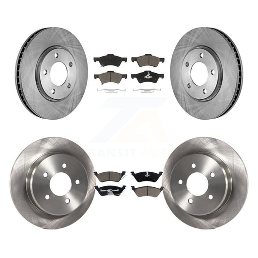 Brake Rotor & Ceramic Pad Front Rear Kit For Dodge Grand Caravan Chrysler Town