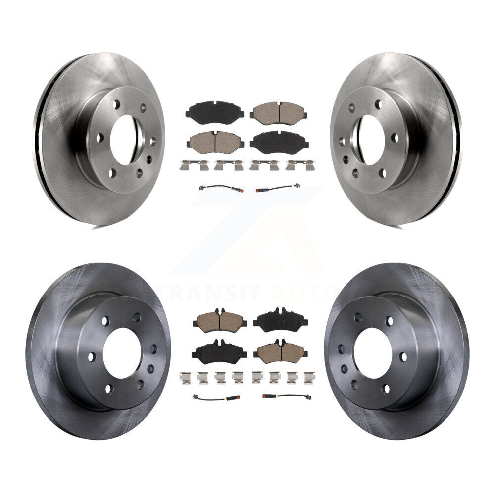 Brake Rotor And Ceramic Pad Front Rear Kit For Sprinter 2500 Mercedes-Benz Dodge