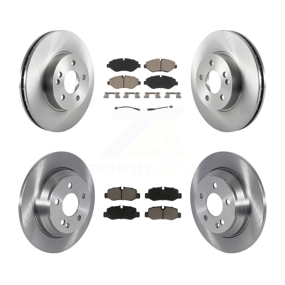 Disc Brake Rotors And Ceramic Pads Front Rear Kit For Mercedes-Benz Metris