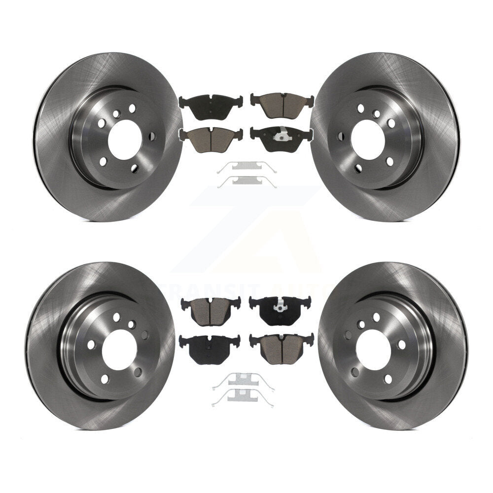 Disc Brake Rotors And Ceramic Pads Front Rear Kit For 2004-2010 BMW X3