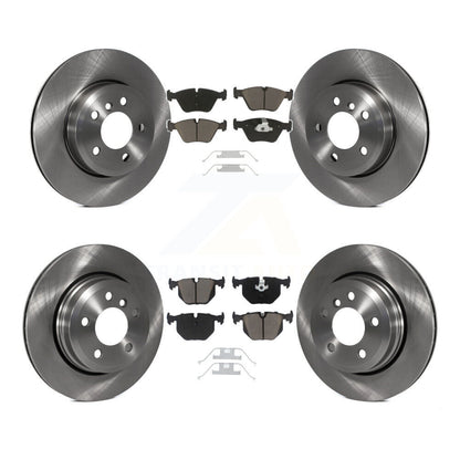 Disc Brake Rotors And Ceramic Pads Front Rear Kit For 2004-2010 BMW X3