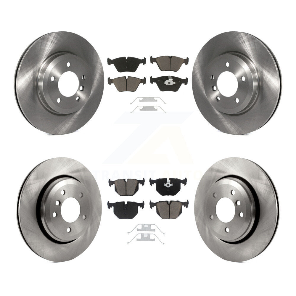 Disc Brake Rotors And Ceramic Pads Front Rear Kit For BMW 330Ci 330i 330xi
