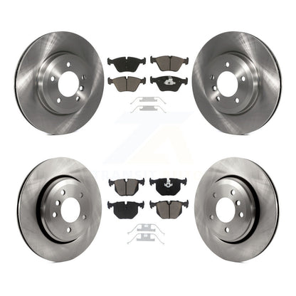 Disc Brake Rotors And Ceramic Pads Front Rear Kit For BMW 330Ci 330i 330xi