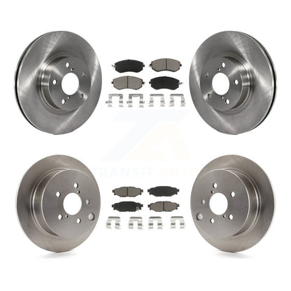 Disc Brake Rotors And Ceramic Pads Front Rear Kit For Subaru Impreza