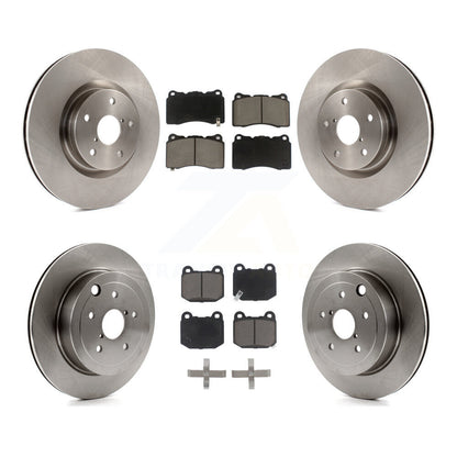 Disc Brake Rotors And Ceramic Pads Front Rear Kit For Subaru Impreza WRX STI