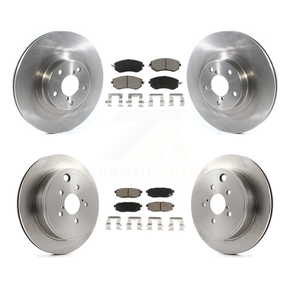 Disc Brake Rotors And Ceramic Pads Front Rear Kit For Subaru BRZ Toyota 86 GR86