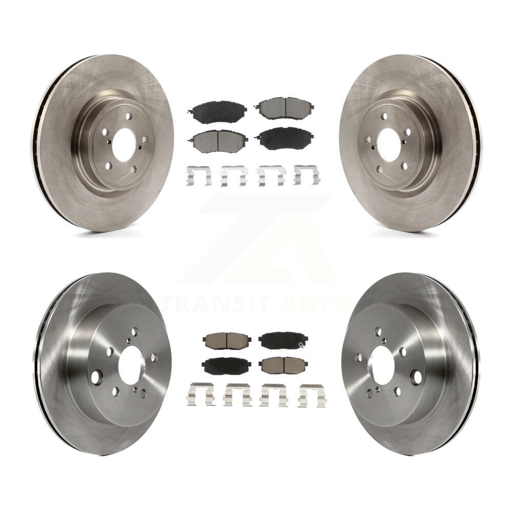 Disc Brake Rotor & Ceramic Pad Front Rear Kit For 2014-2018 Subaru Forester 2.0L