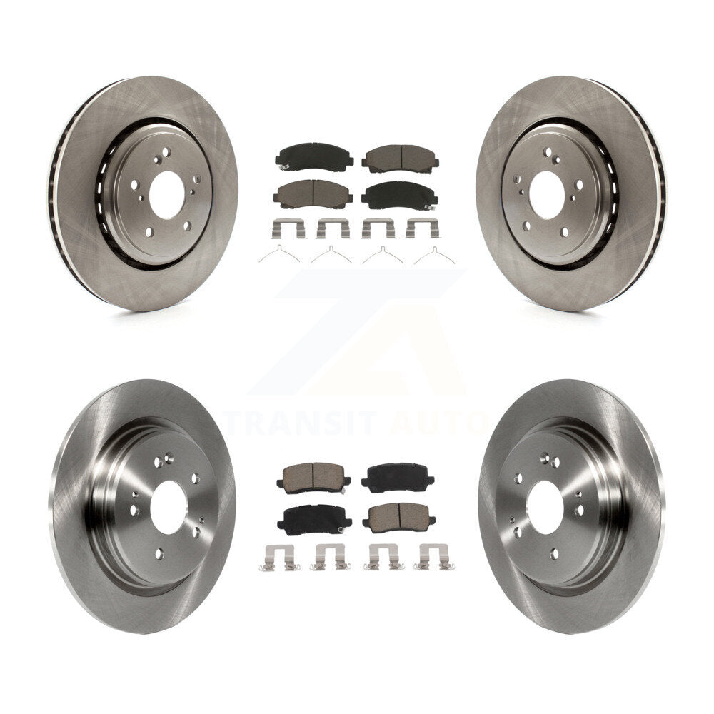 Disc Brake Rotors And Ceramic Pads Front Rear Kit For 2015-2020 Acura TLX