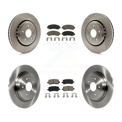 Disc Brake Rotors And Ceramic Pads Front Rear Kit For 2015-2020 Acura TLX