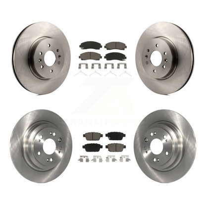 Disc Brake Rotors And Ceramic Pads Front Rear Kit For 2009-2014 Acura TL