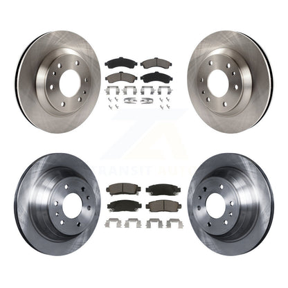 Brake Rotor Ceramic Pad Front Rear Kit For GMC Envoy Chevrolet Trailblazer Buick