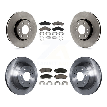 Brake Rotors & Ceramic Pad Front Rear Kit For Chevrolet GMC Trailblazer Envoy XL