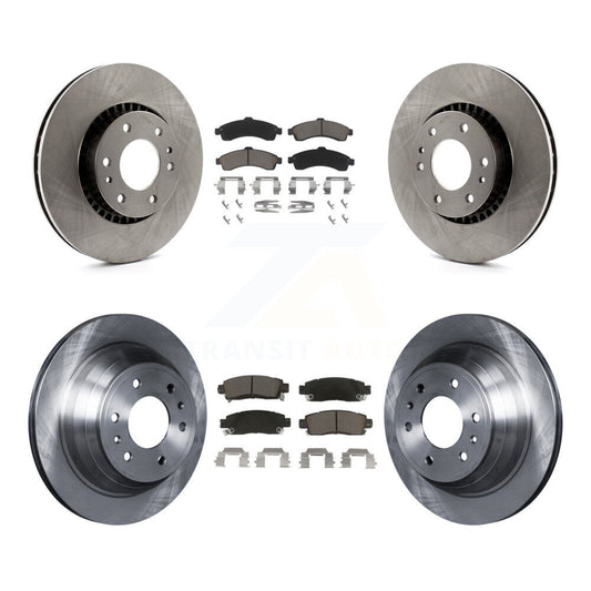 Brake Rotors & Ceramic Pad Front Rear Kit For Chevrolet GMC Trailblazer Envoy XL