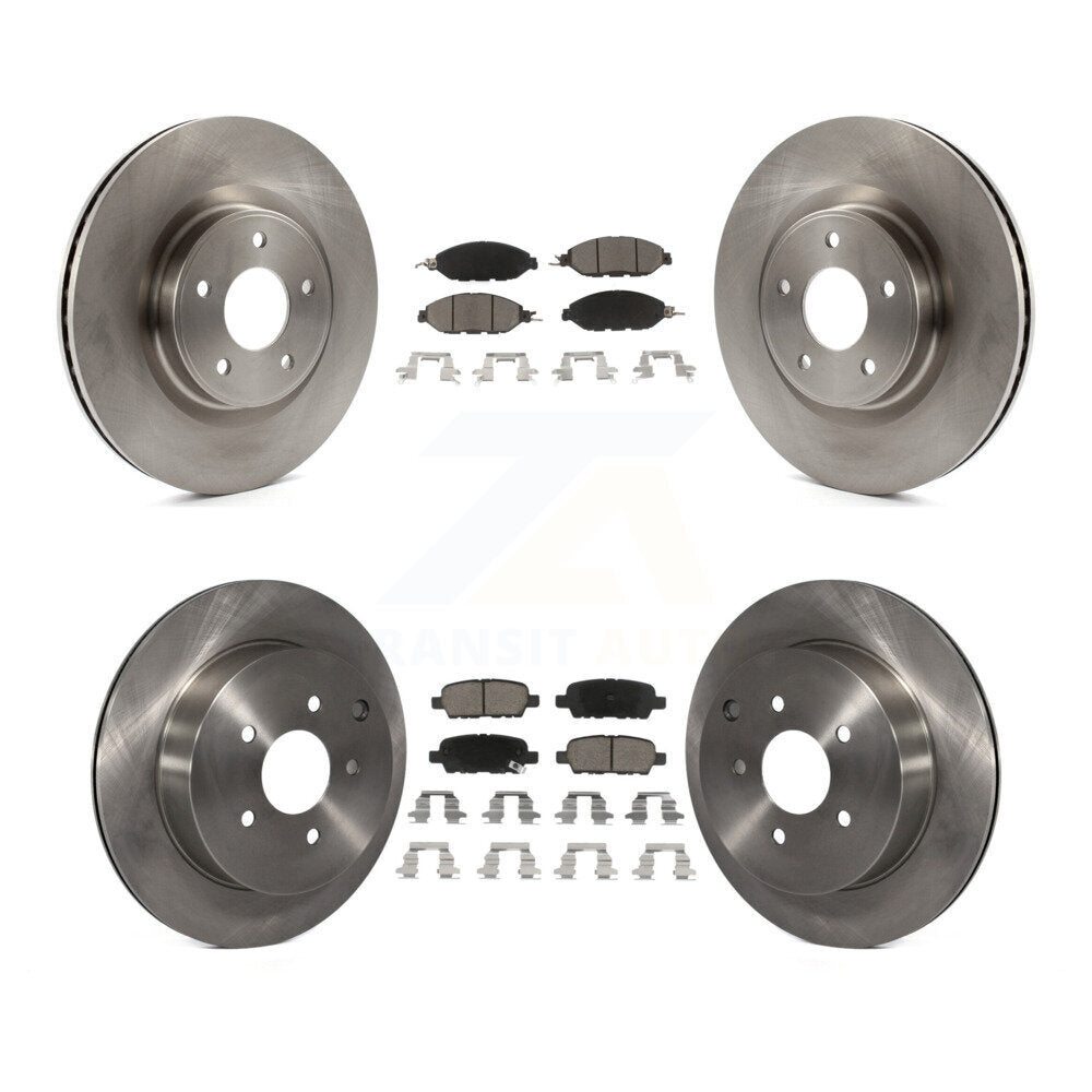 Brake Rotor And Ceramic Pad Front Rear Kit For Nissan Murano Pathfinder INFINITI