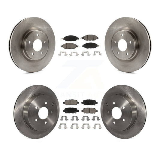 Brake Rotor And Ceramic Pad Front Rear Kit For Nissan Murano Pathfinder INFINITI