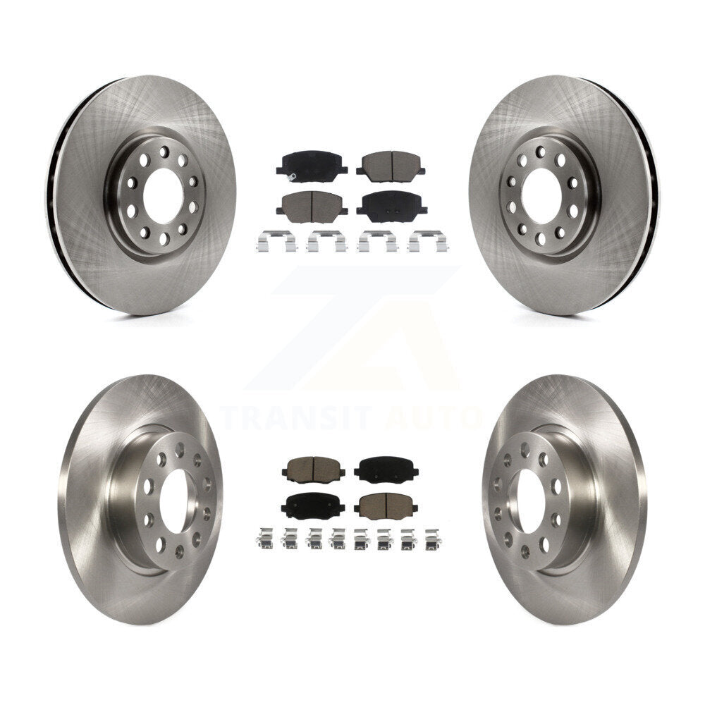 Disc Brake Rotors And Ceramic Pads Front Rear Kit For Jeep Renegade Fiat 500X