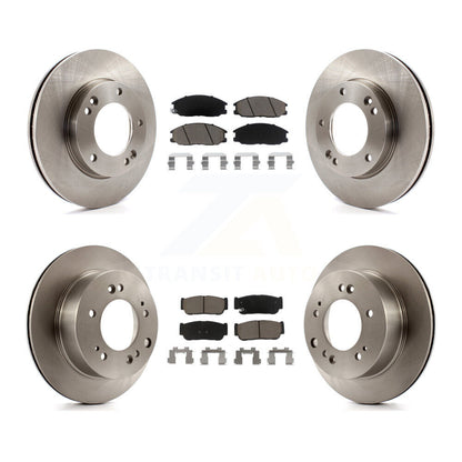 Disc Brake Rotors And Ceramic Pads Front Rear Kit For 2007-2009 Kia Sorento