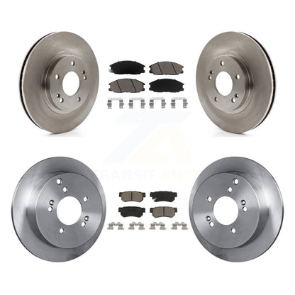 Disc Brake Rotors And Ceramic Pads Front Rear Kit For Hyundai Santa Fe
