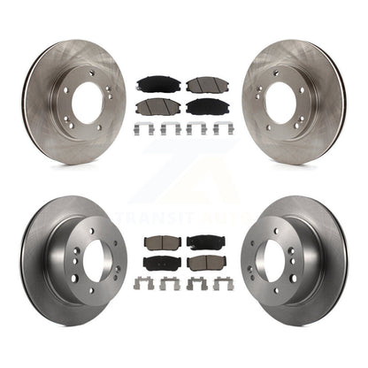 Disc Brake Rotors And Ceramic Pads Front Rear Kit For 2003-2006 Kia Sorento