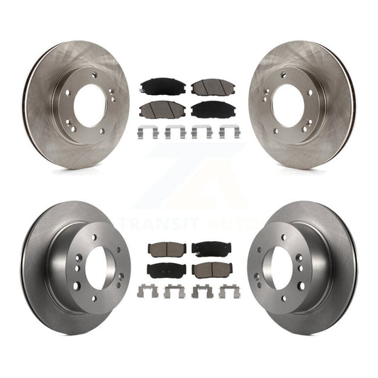 Disc Brake Rotors And Ceramic Pads Front Rear Kit For 2003-2006 Kia Sorento