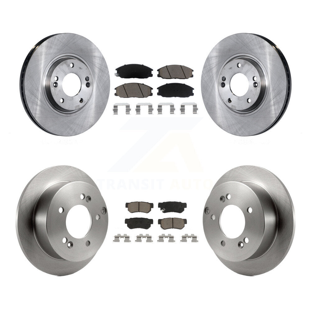 Disc Brake Rotors And Ceramic Pads Front Rear Kit For Hyundai XG350