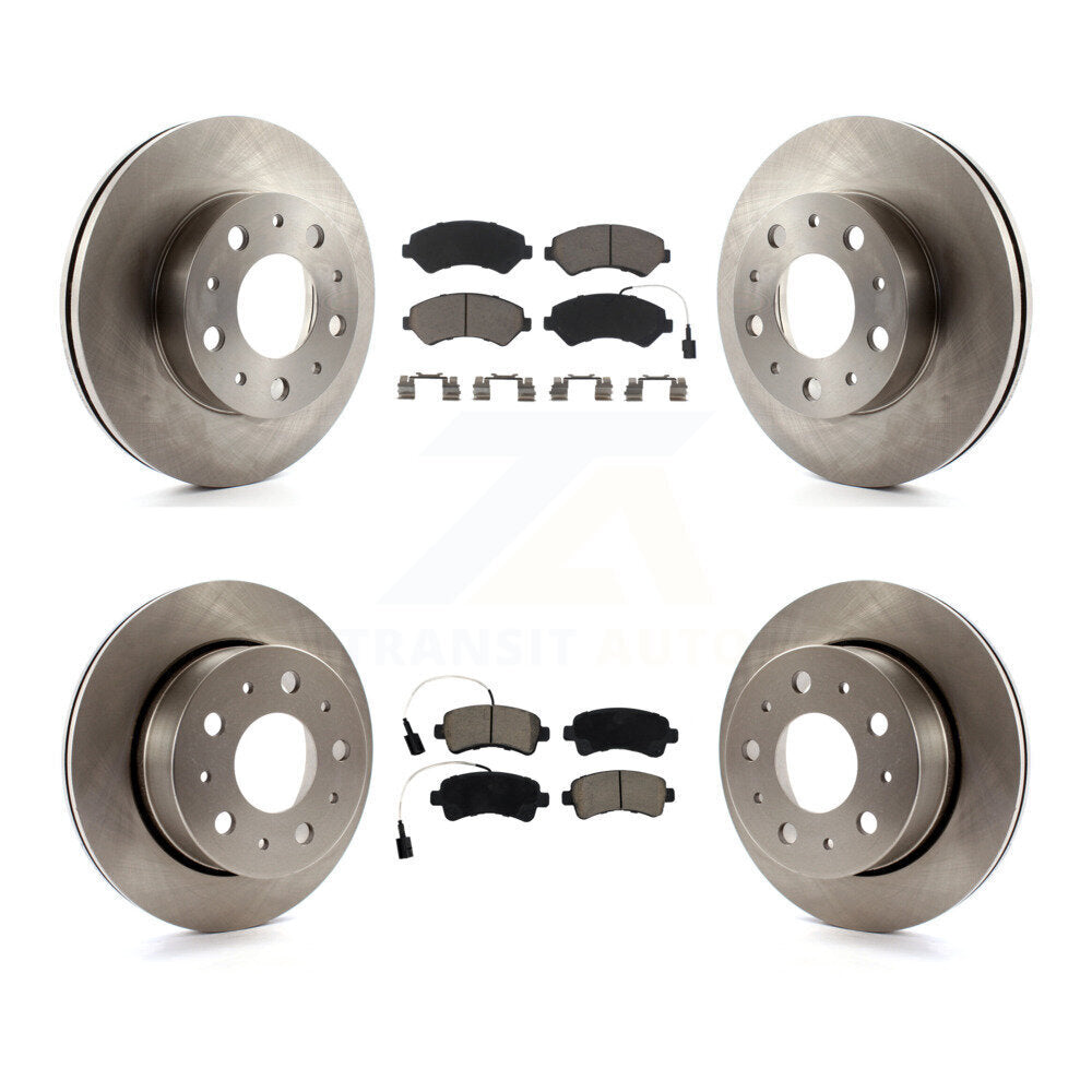 Disc Brake Rotor And Ceramic Pad Front Rear Kit For Ram ProMaster 2500 3500 1500