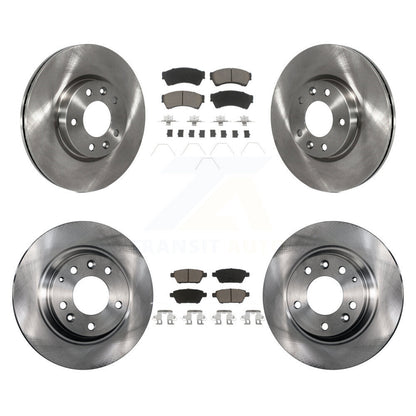 Brake Rotor Ceramic Pad Front Rear Kit For Ford Fusion Mazda 6 Lincoln MKZ Milan