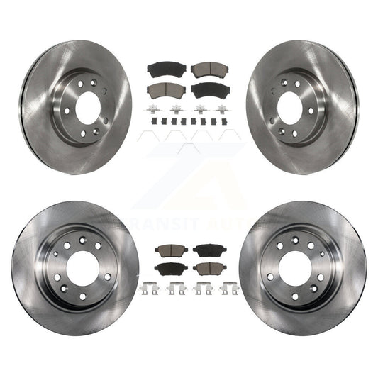 Brake Rotor Ceramic Pad Front Rear Kit For Ford Fusion Mazda 6 Lincoln MKZ Milan