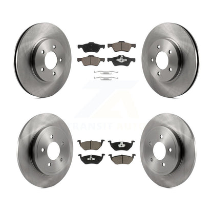 Brake Rotor And Ceramic Pad Front Rear Kit For Ford Escape Mazda Tribute Mercury